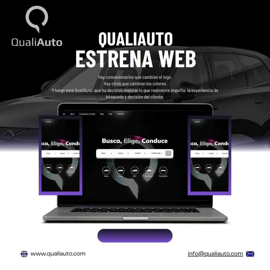 Nueva web de Qualiauto: más transparencia, más stock y una experiencia digital optimizada